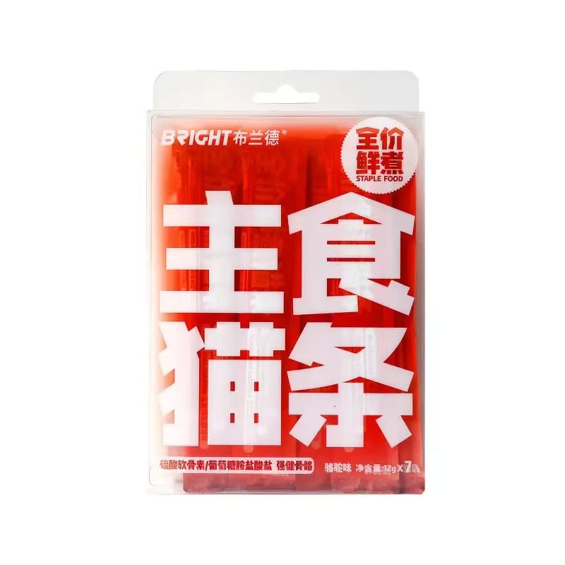 Bright Functional Main Complete Food Cat sticks 12g*7 New Flavor Fresh Cook Staple Food布兰德主食猫条鲜煮主食猫条