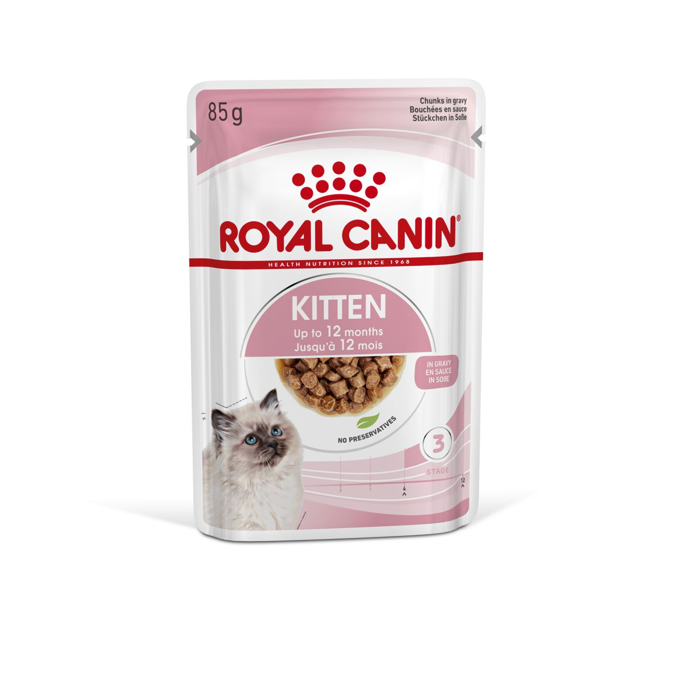 Royal Canin Pouch Wet Food Pouch Instinctive Intense Beauty Kitten RC Makanan Kucing Royal Canin Cat Pouch 85g皇家奶糕餐包湿粮12个月以下