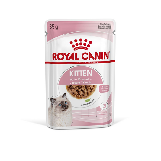 Royal Canin Pouch Wet Food Pouch Instinctive Intense Beauty Kitten RC Makanan Kucing Royal Canin Cat Pouch 85g皇家奶糕餐包湿粮12个月以下