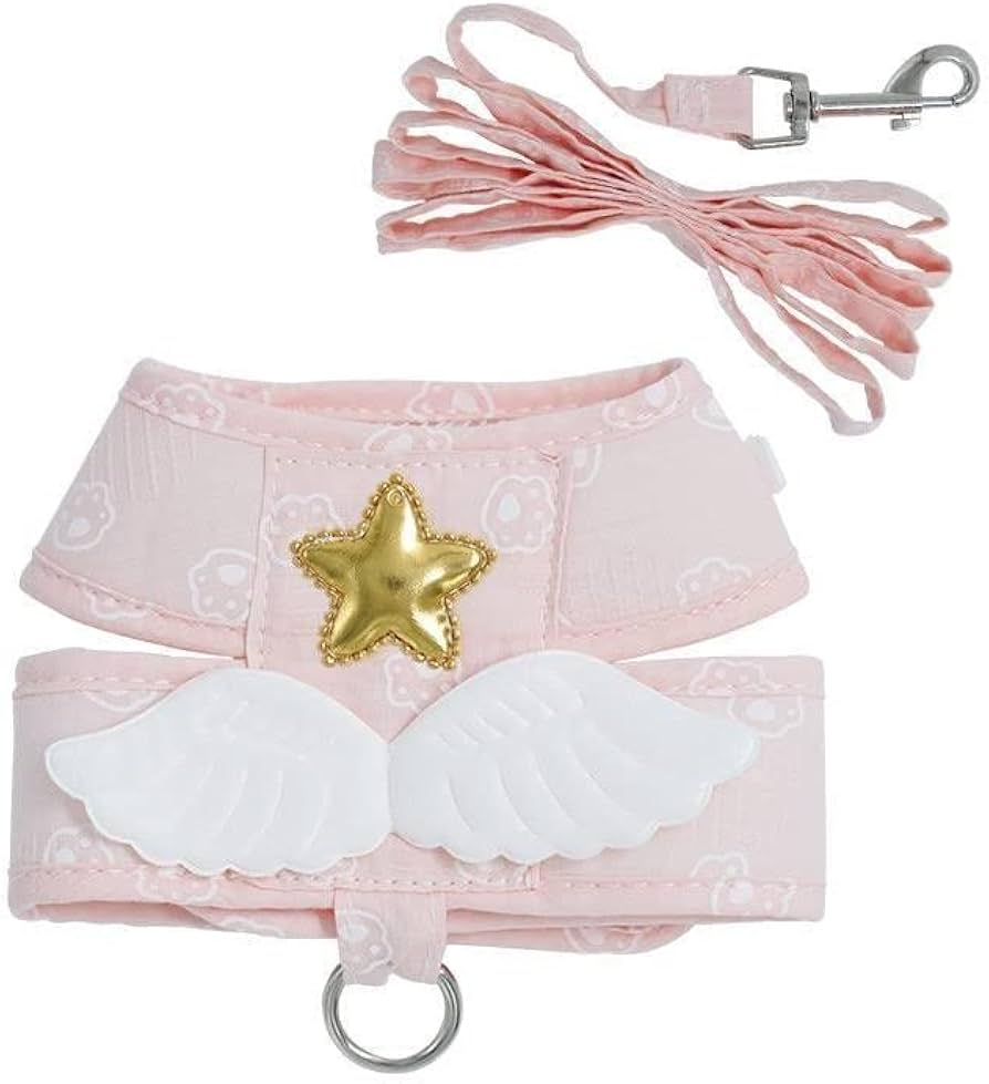 Angel cat and dog universal leash, bow leash, small dog, cat leash,Shoulder type天使猫狗通用牵引绳，蝴蝶结牵引绳，小型犬，猫绳