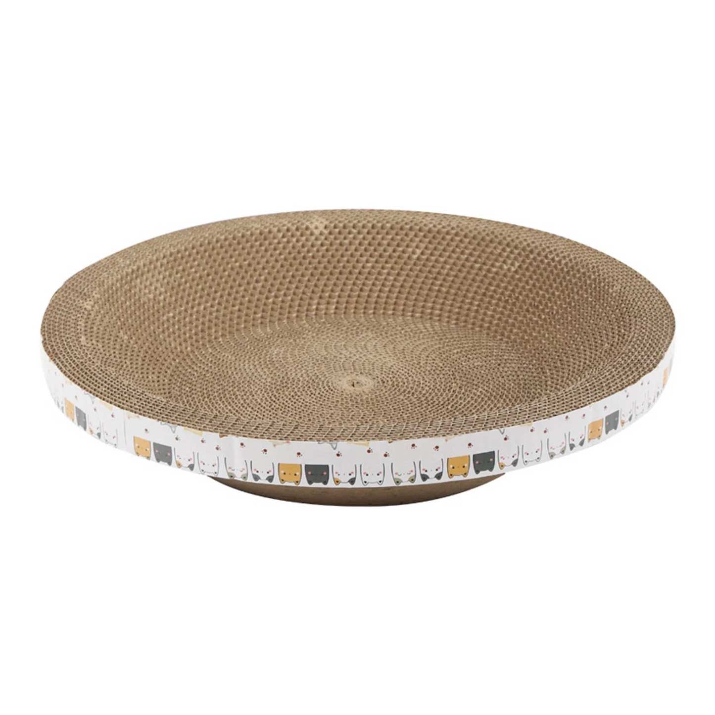 [Extra Large] Cat Scratch Board Cat Toy Cat Scratcher Oval Cat Scratches Cat Bowl Cat scratching cakar kucing Cat scratching board does not shed crumbs基础款猫抓板