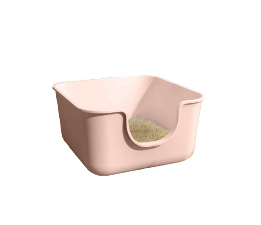 Square extra large litter box, suitable for Maine Coon and Ragdoll cats.正方形超大猫砂盆，缅因猫布偶猫可用。