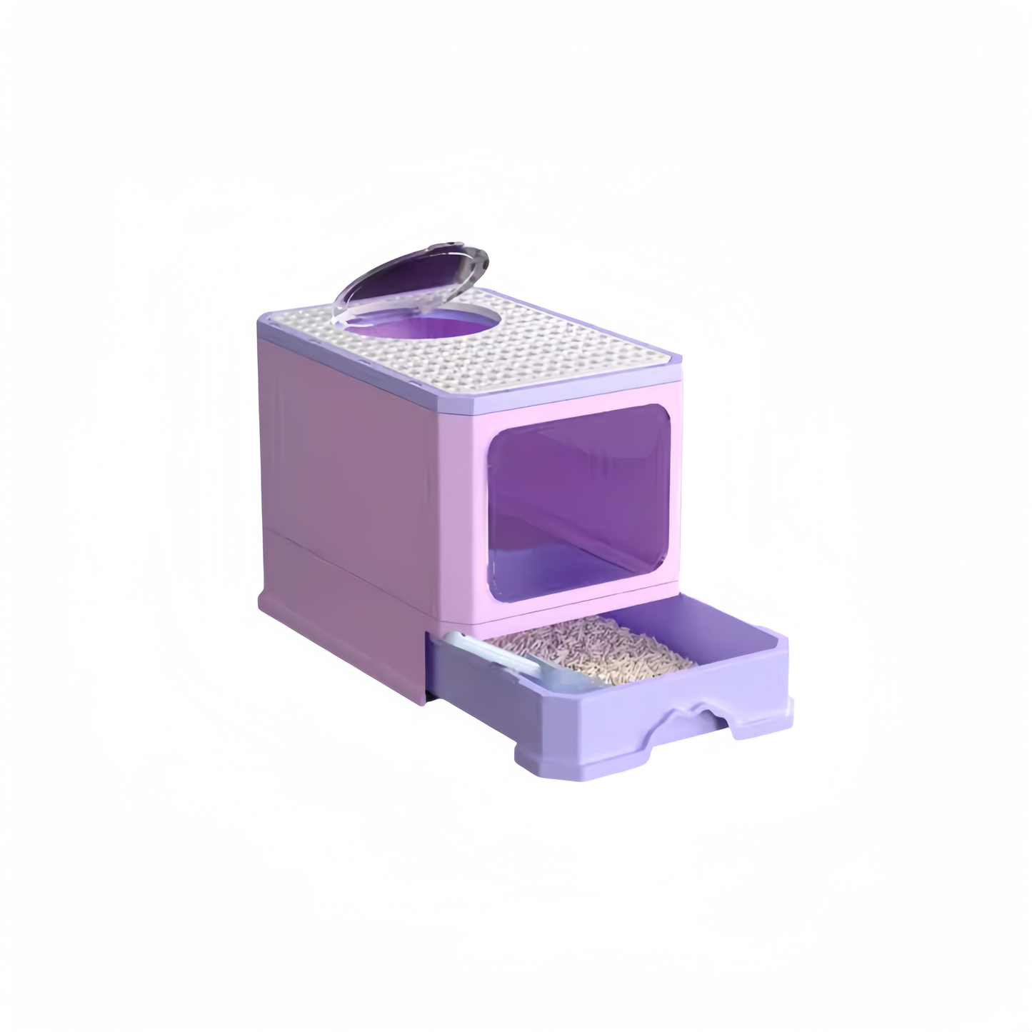 Extra Large Cat Litter Box,Foldable cat toilet,Enclosed Litter Basin Large Litter Pan Anti Splash Cat Toilet Litter Box封闭式猫砂盆