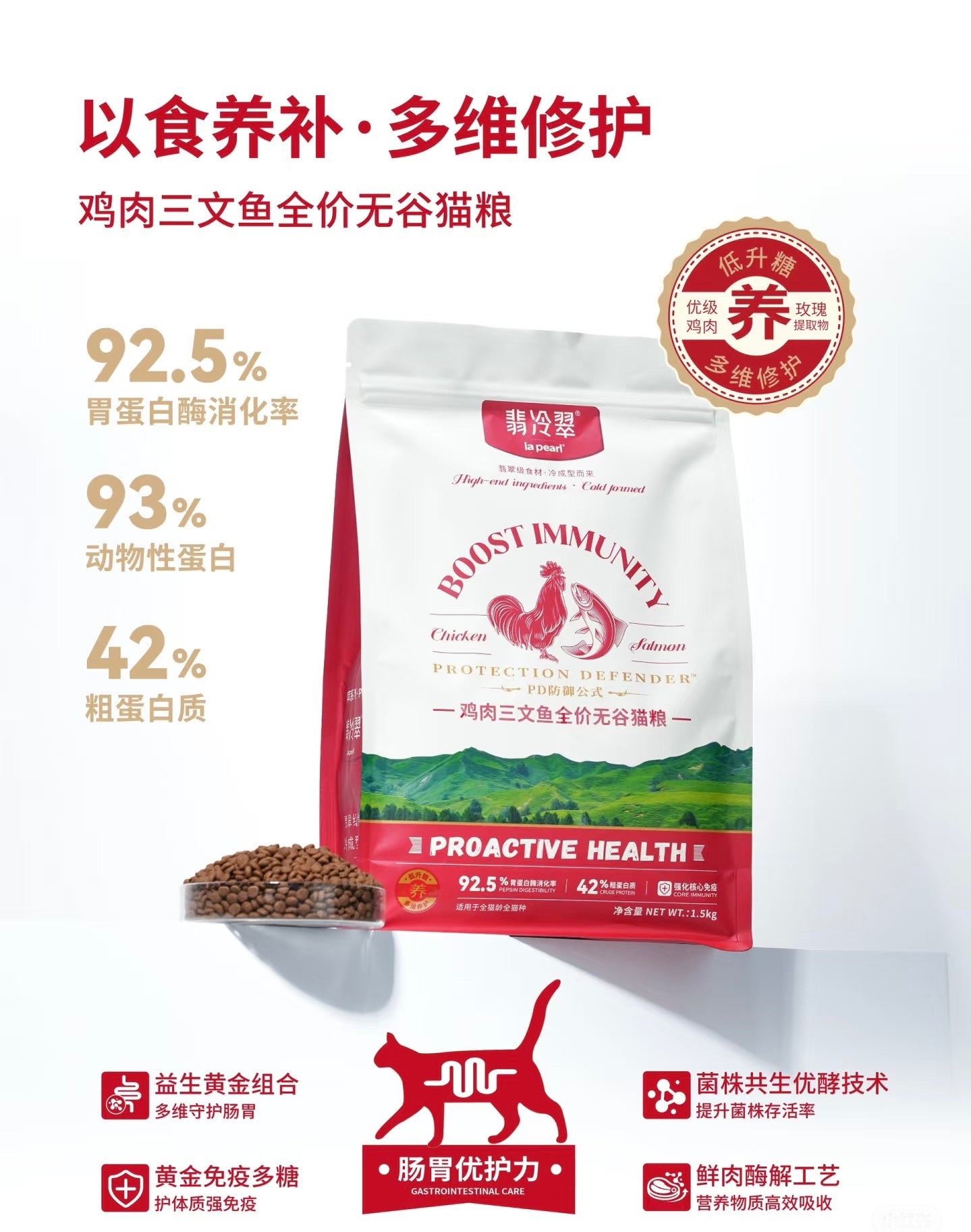 la philanth Cat Food 翡冷翠全价猫粮 1.5KG