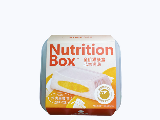 Bright Full Price Nutrition  Box Cat Wet Food  Chicken Egg Yolk 布兰德全价“芯意满满”主食餐盒鸡肉蛋黄口味100g