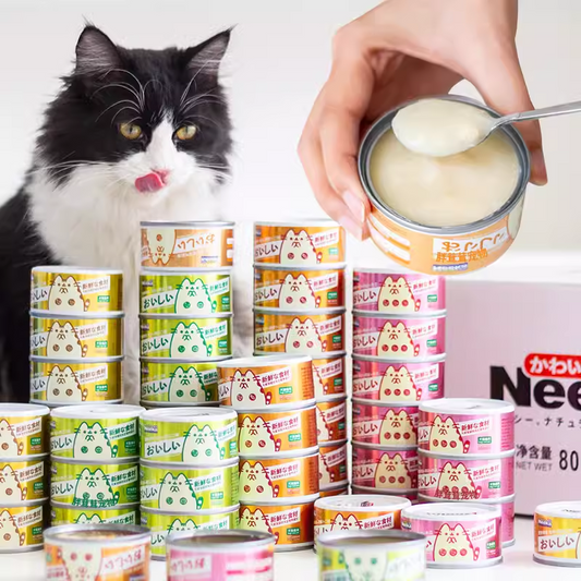 NEEKA Pets Snack Canned Meat Broth 85g for Cat and Dogs Wet Food Makanan Kucing Basah Tin 呢咔宠物零食营养补水汤罐猫咪狗狗汤罐 85g